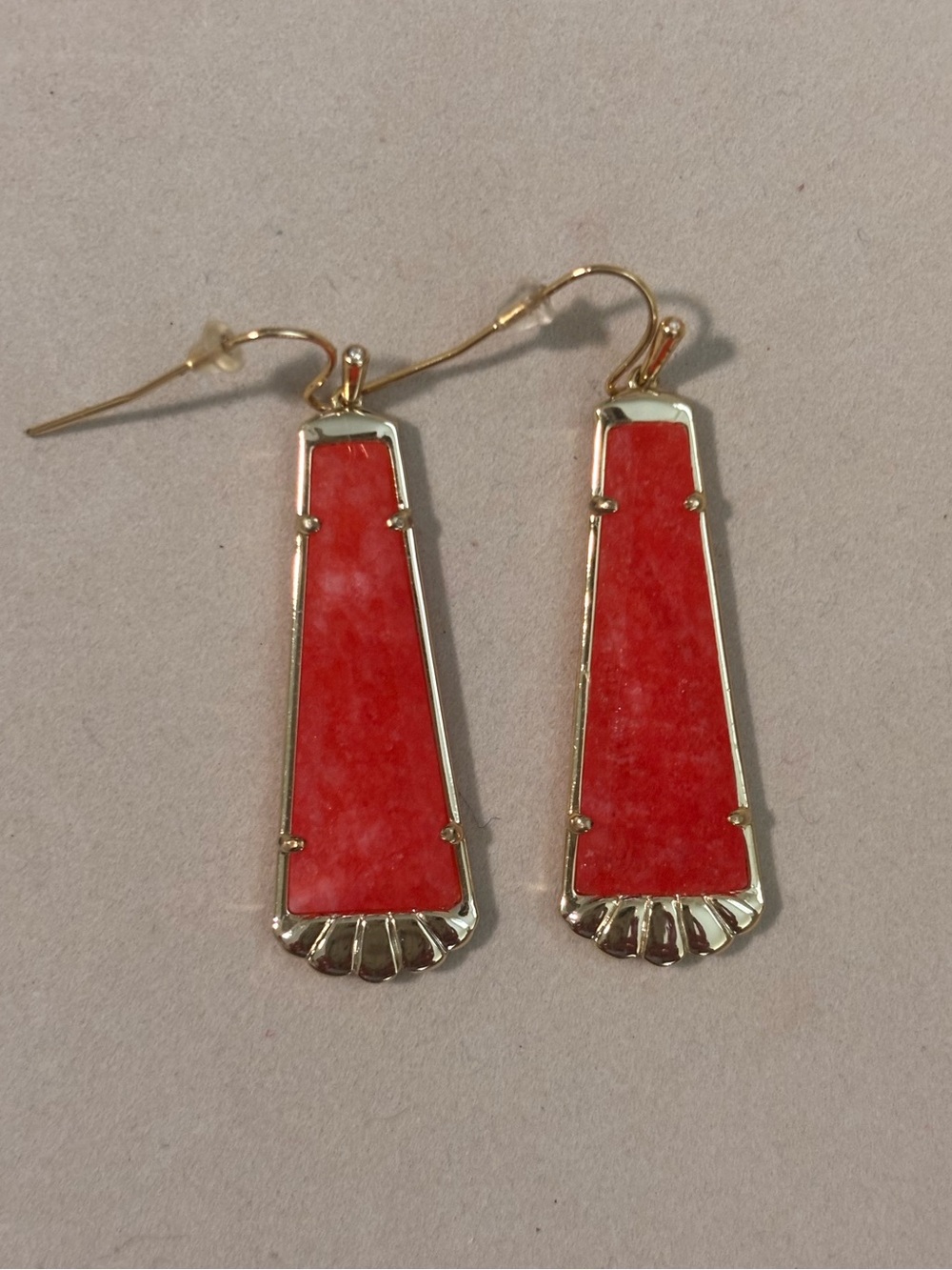 Kendra Scott Serena Drop Earrings in Coral
